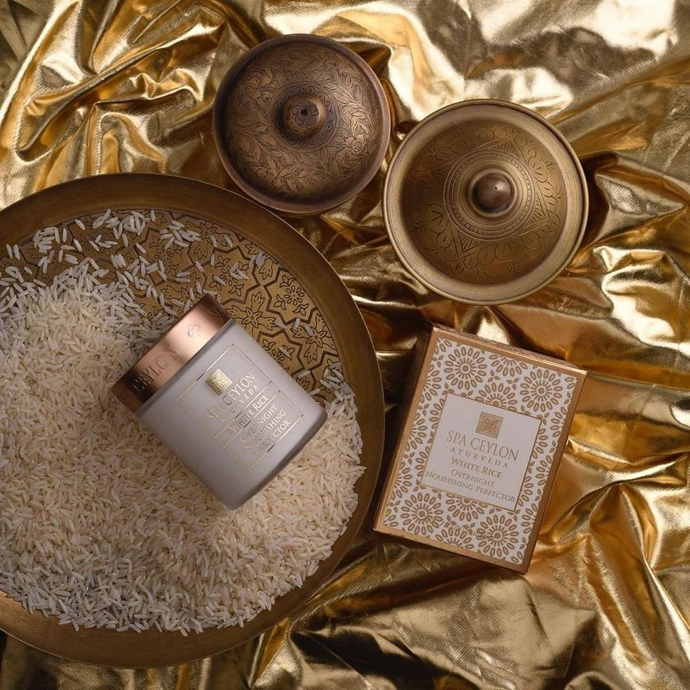 Ночной питательный крем для сухой и чувствительной кожи Белый рис 200 г, SPA Ceylon