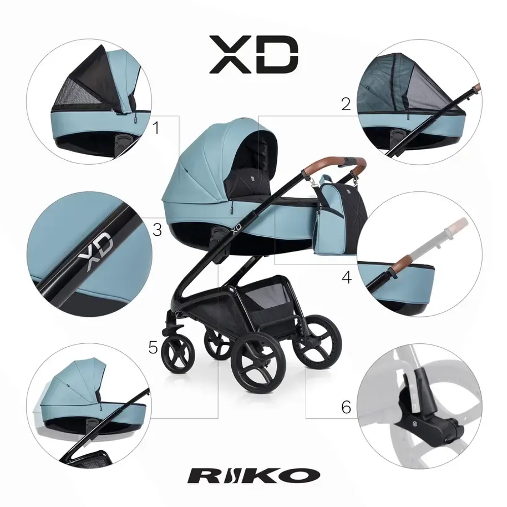 Универсальная коляска 2 в 1 Riko XD PRO
