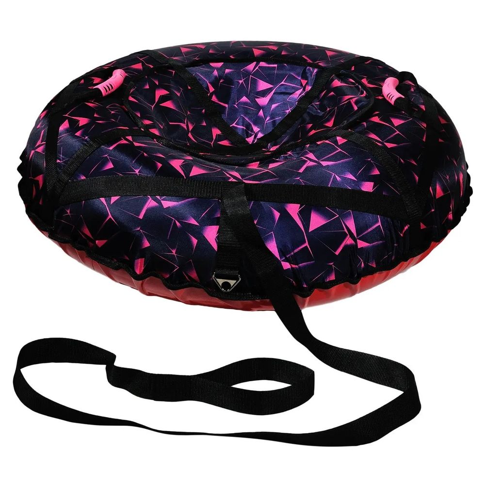 Надувные санки-ватрушки "Розовый лед" диаметр 100 см. (Оксфорд, ПВХ)