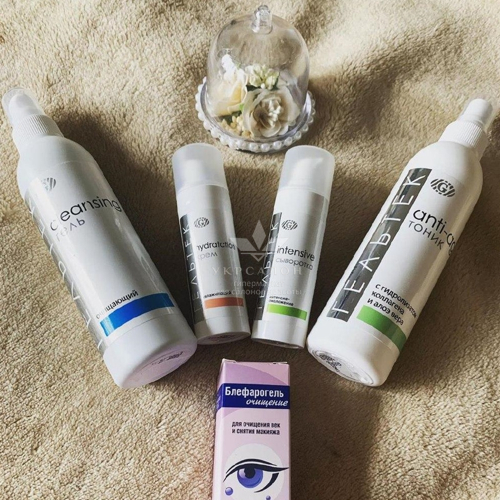 Тоник с гидролизатом коллагена и экстрактом Aloe Vera серии Anti-Age, Гельтек