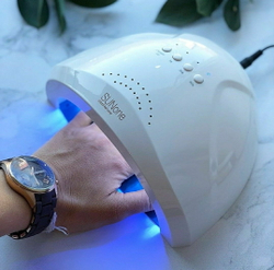 Лампа для манікюру led + uv sun one, 48w