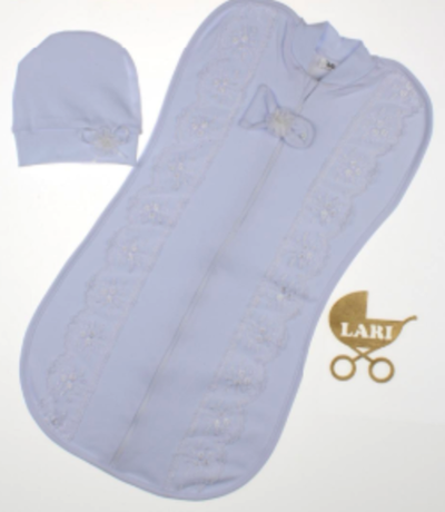 Пелюшка-кокон (Європелюшка) + колпачок, бавовна "Lari"