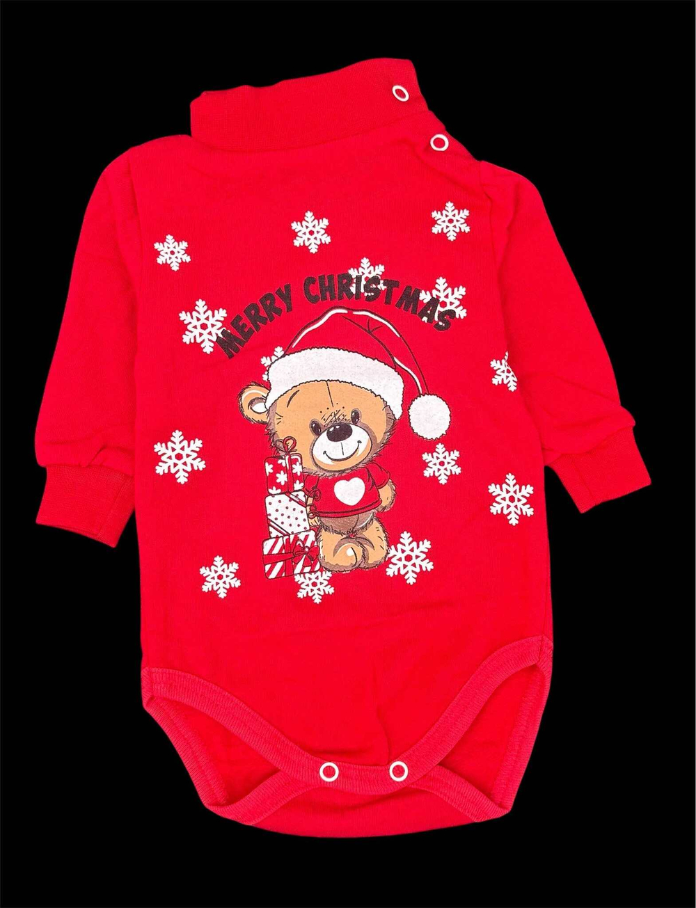 Боді-водолазка з довгим рукавом "Merry Christmas", футер ТМ "UA"