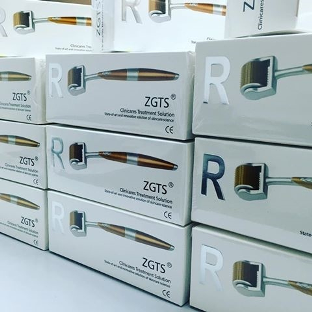 Мезороллер ZGTS с позолоченными иглами из титанового сплава