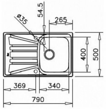 Кухонна мийка TEKA Basico 79 1B 1D матова текстура 10124019