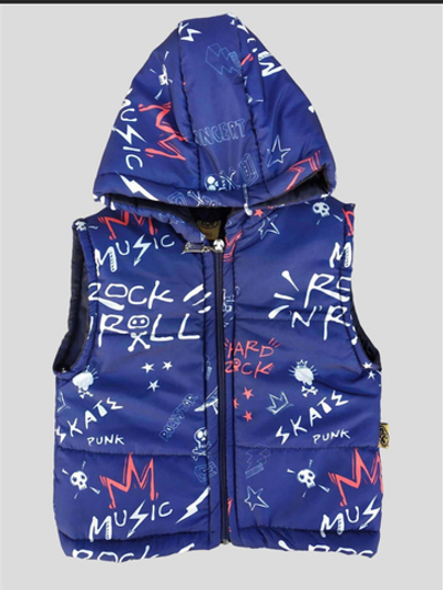 Жилетка з капюшоном "Different", плащівка, синтепон ТМ "Else" (92 см)