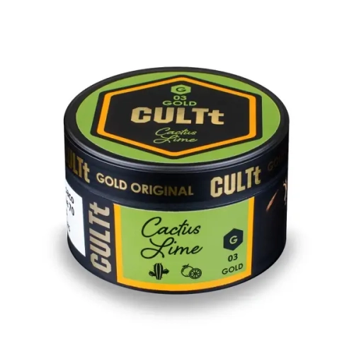 Табак CULTt Gold G03 Cactus Lime (Культ Кактус Лайм) 100г