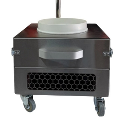 Профессиональная мобильная вытяжка для маникюра и педикюра Fusion Plus Premium, нержавеющая сталь