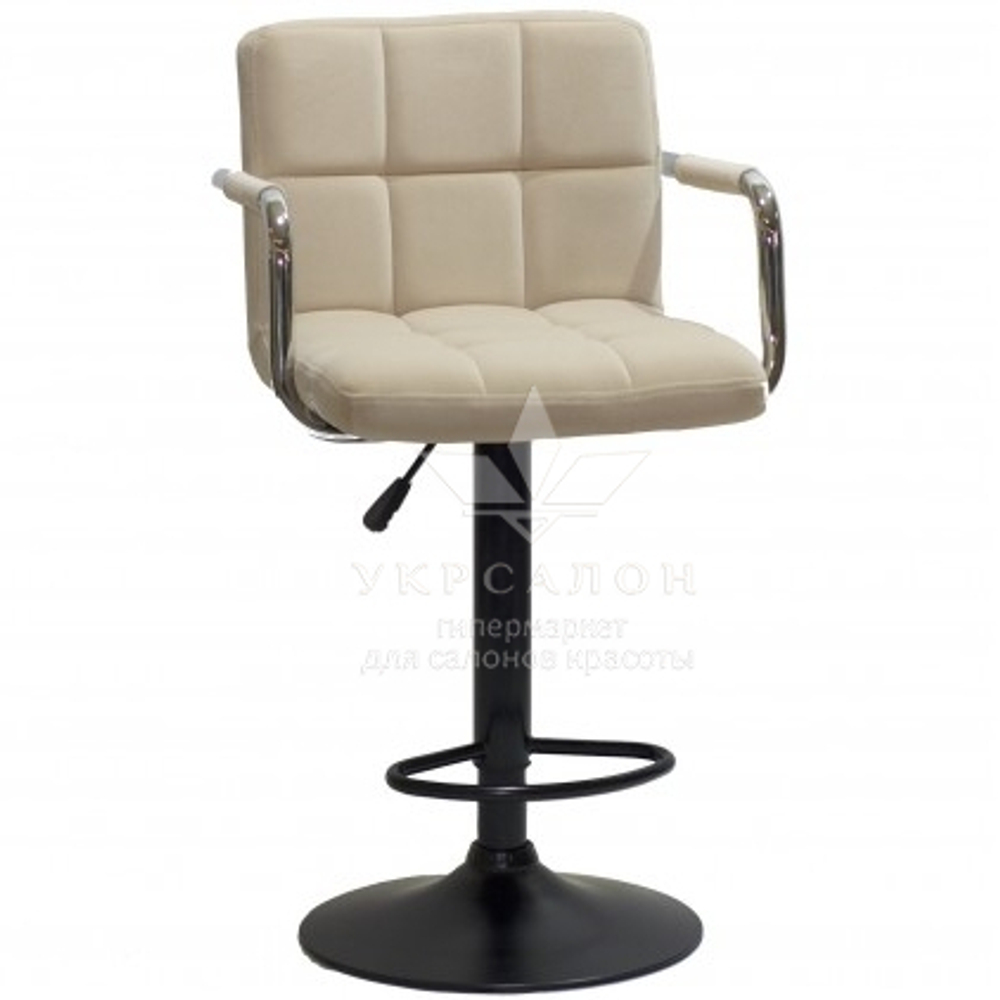 Стільчик для візажів Lion plus black Velor