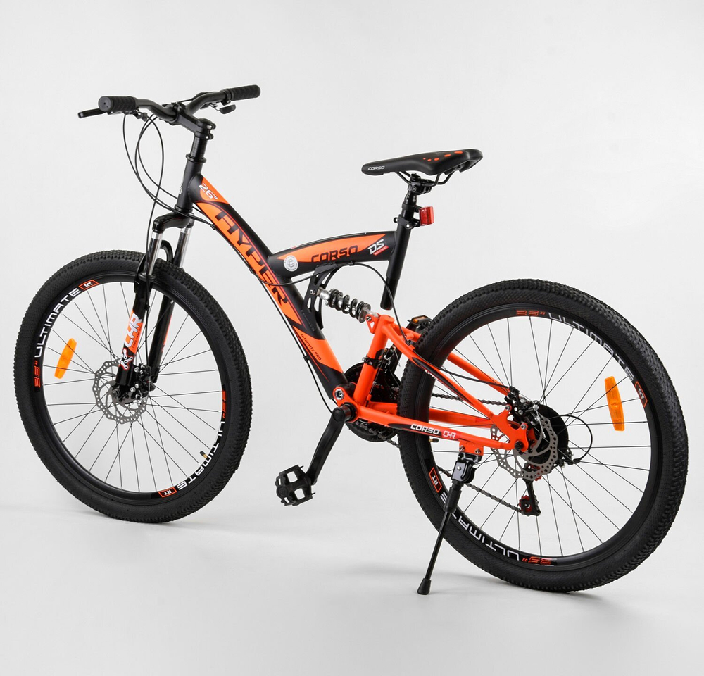 Горный велосипед 26 дюймов Corso Hyper двухподвесный рама 16"