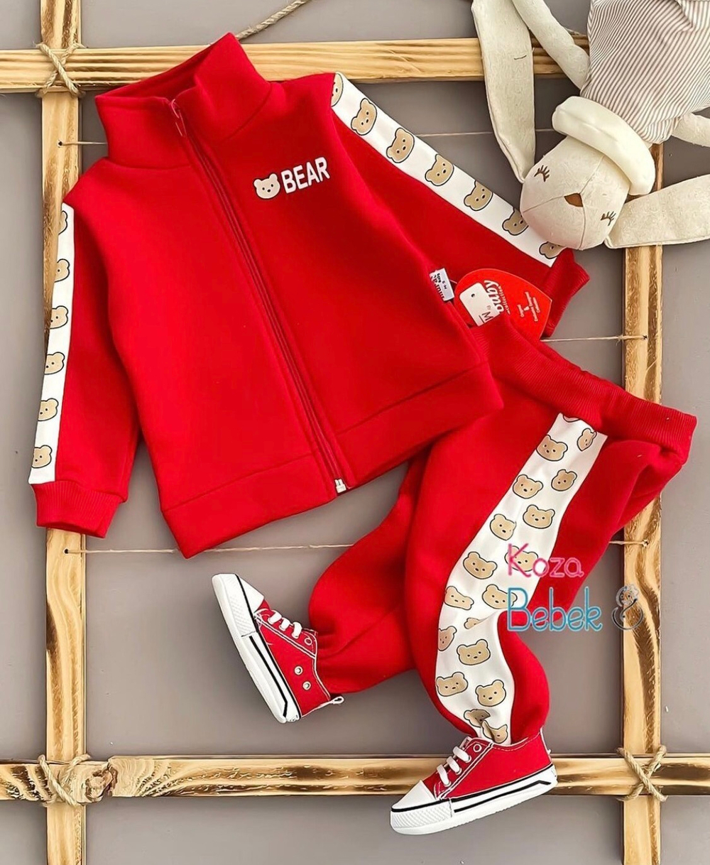 Костюм 2в1: кофта, штани "Ведмежа", трьохнитка з начосом ТМ "Murat Baby" (74 см)
