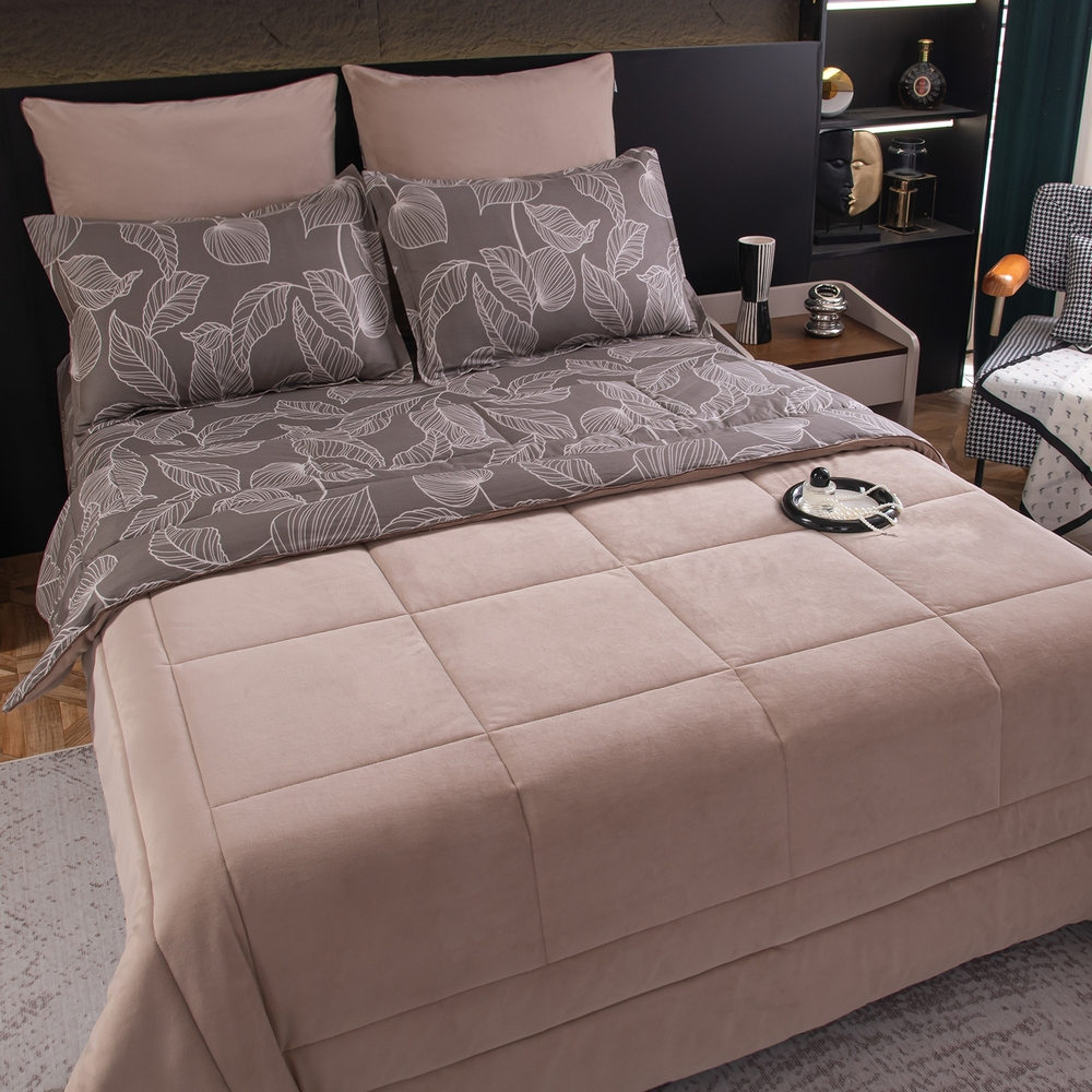 Комплект постельного белья Сатин Velouria Luxe с Одеялом VL007