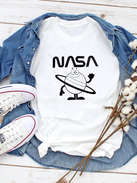 Футболка жіноча біла NASA Zuzu