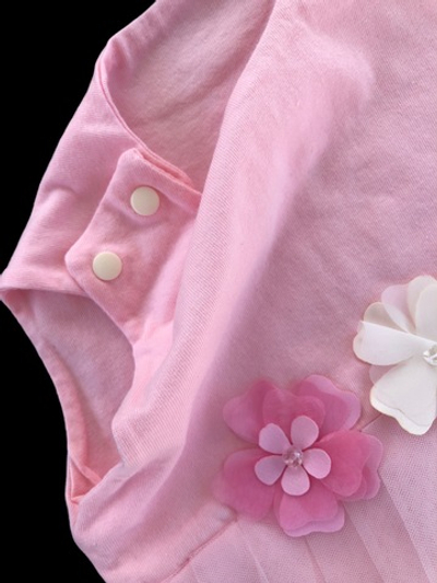 Боді-сукня із пов'язкою на голову "Трояндочка", бавовна, фатин ТМ "Happy ToT"