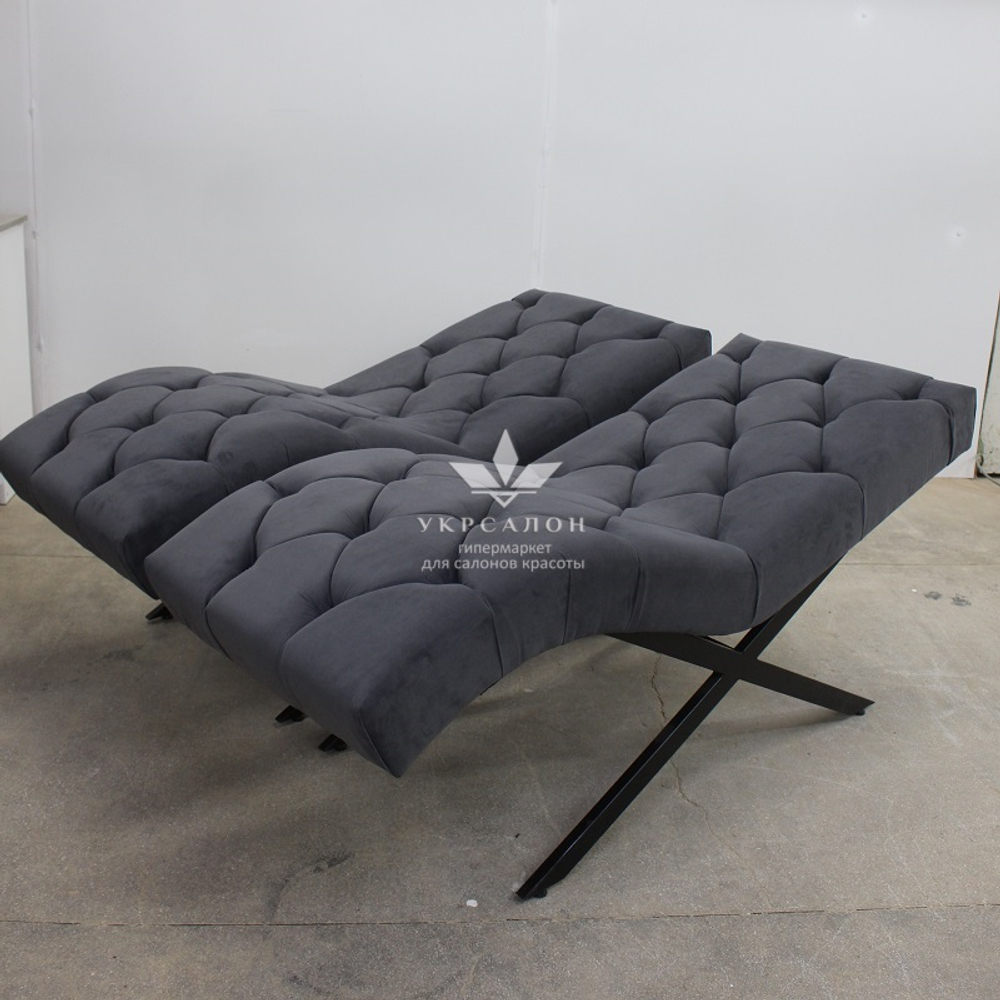 Анатомическая кушетка Mark 555-08 с пуговицами для лашмейкеров и бровистов