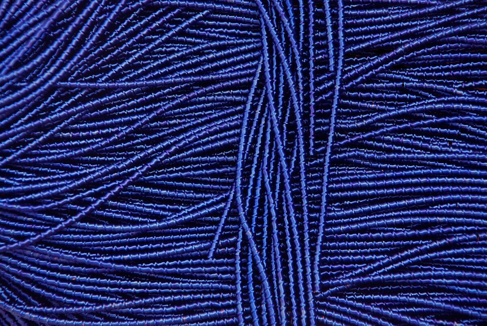 Фігурна канітель&quot;Бамбук&quot; синій 2,1 мм