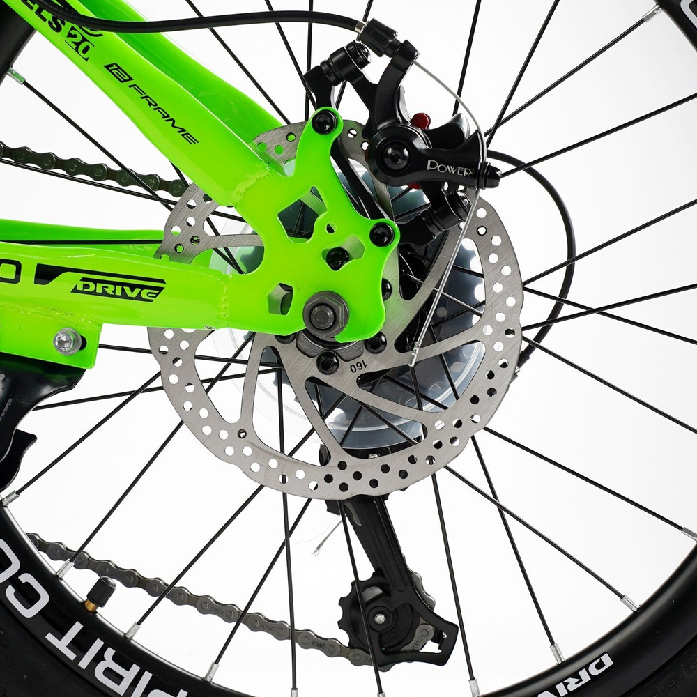 Детский спортивный велосипед 20 дюймов Corso Spirit, оборудование Shimano