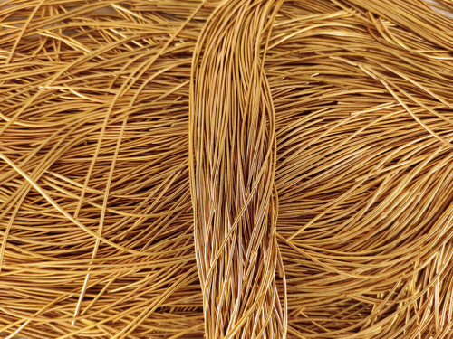 Канитель гладкая  золото антик  д1мм