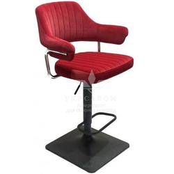 Стільчик для візажу Jef Black quadro Velor