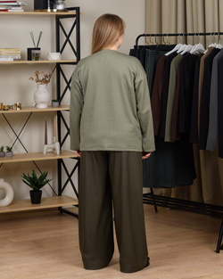 Світшот жіночий світло-оливкового кольору (арт. 4452500103)