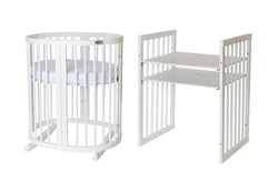 Детская кроватка-трансформер Ingvart Smart Bed 9 в 1 Round (72*72) со звездочками