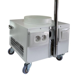 Профессиональная мобильная вытяжка для маникюра и педикюра Fusion Plus Premium, крашенная нержавеющая сталь