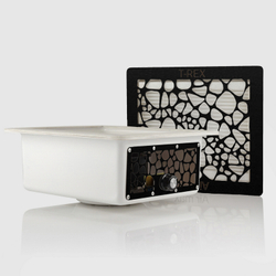 Вбудована манікюрна витяжка T-REX з фільтром, Air Max, нержавійка Black