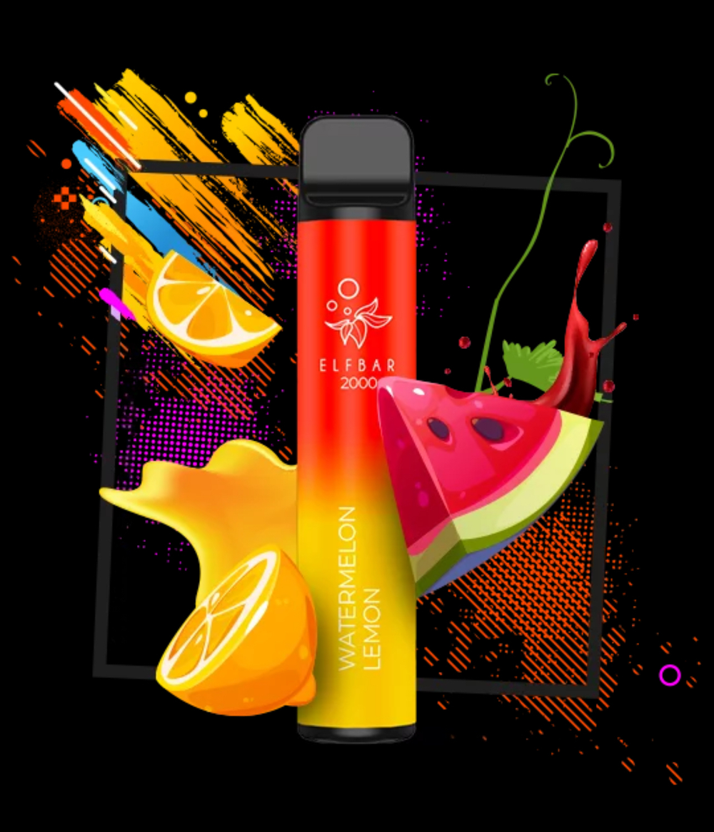 ElfBar 2000 Watermelon Lemon (Эльф Бар Арбуз Лимон)