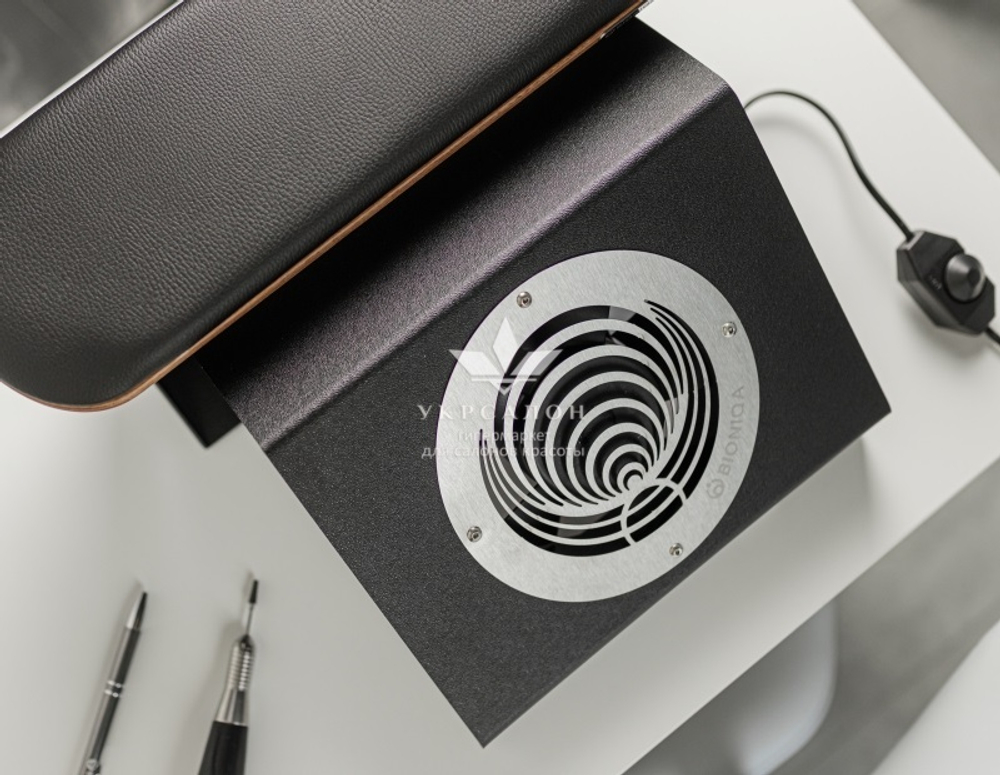 Настольная вытяжка c подставкой для маникюра Bioniqa Tabletop V1 Handpad+ Black