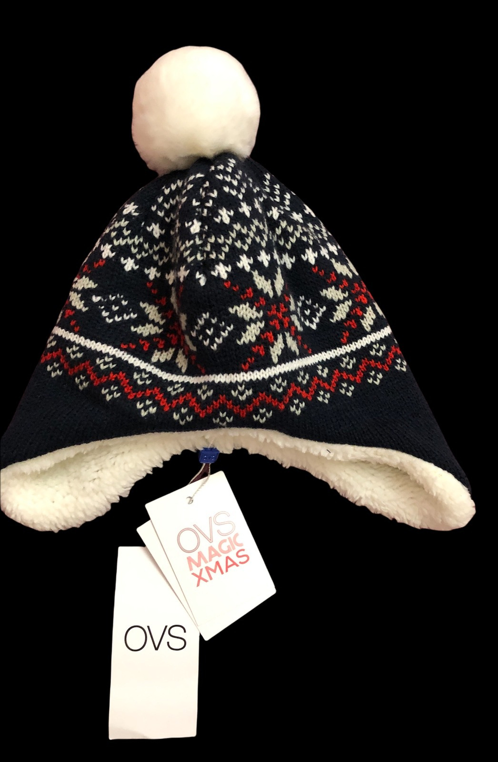Шапочка, акріл, махра "Xmas",  ТМ "OVS"