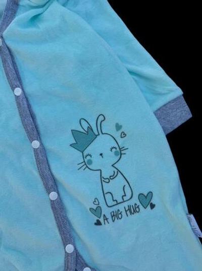 Ромпер "Зайченя", велюр ТМ "SM" (74 см)