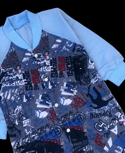 Чоловічок «Принт», футер ТМ "Happy ToT" (74 см)