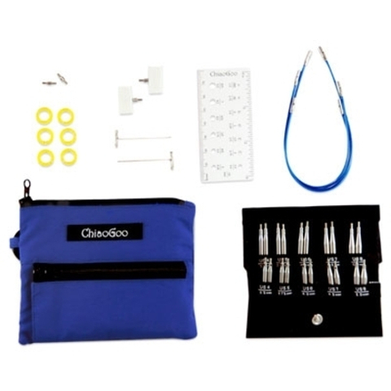 Набор спиц ChiaoGoo TWIST Blue Shorties Set (5cm & 8cm)