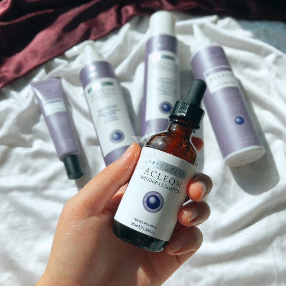 Висококонцентрована сироватка з зволожуючим і зміцнюючим ефектом Acleon Seboderm Solution Serum