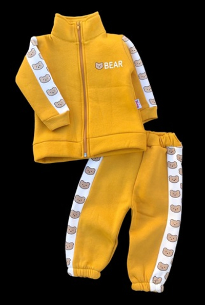 Костюм 2в1: кофта, штани "Ведмежа", трьохнитка з начосом ТМ "Murat Baby" (74 см)