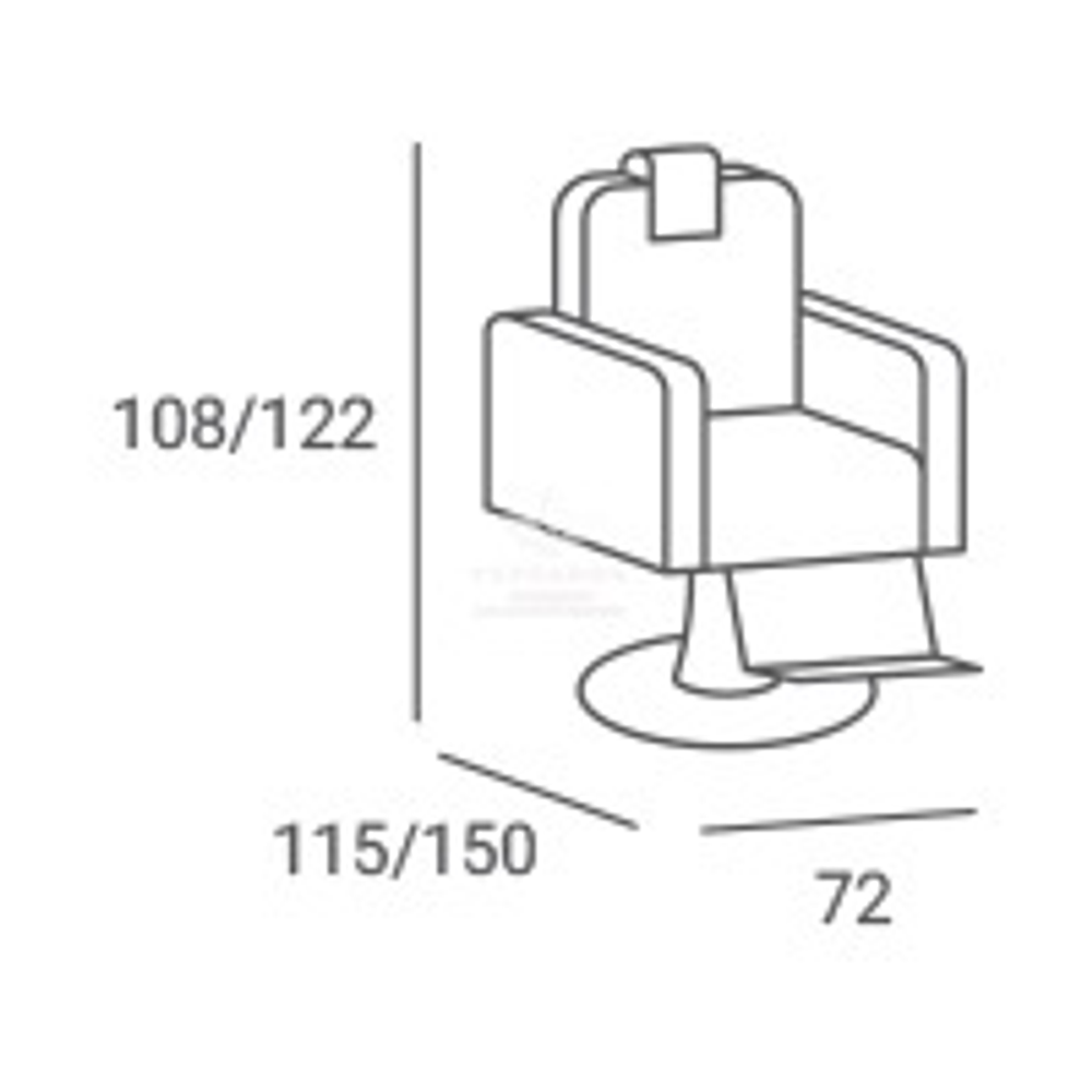 Перукарське крісло Barber Carlos