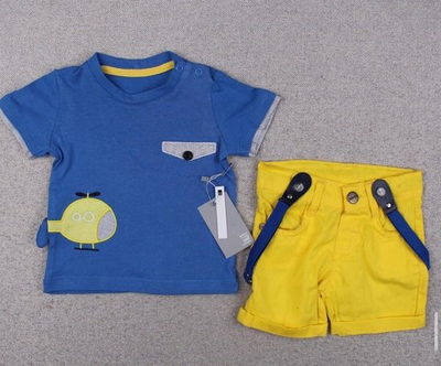 Костюм 2в1: футболка, шорти "Вертоліт", бавовна, котон ТМ "Concept"