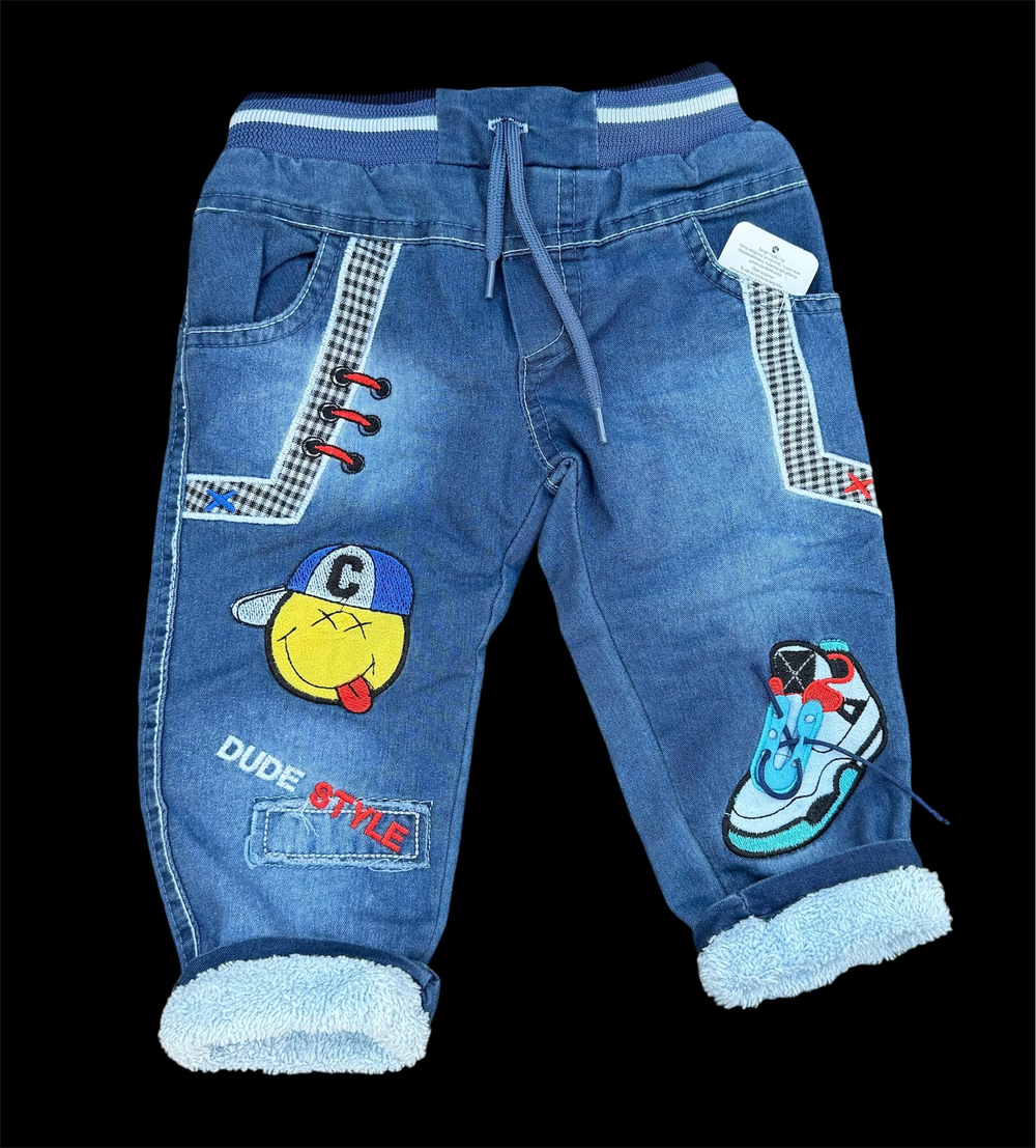 Джинси "Dude style", джинс на махрі ТМ "TAY kids" (80 см)
