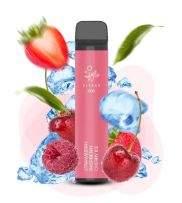 Elf Bar 1500 - Strawberry Raspberry Cherry Ice (5% nic)