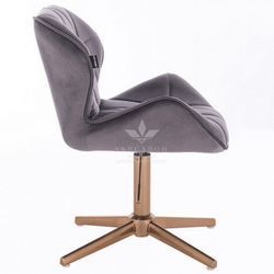 Стільчик клієнта Paris Velor gold cross