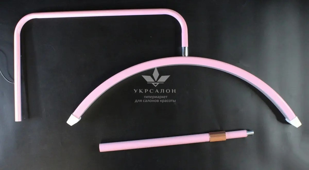 Бестеневая настольная Led лампа на струбцине Moon HD-M6X (SP-006), 50 Вт, розовая