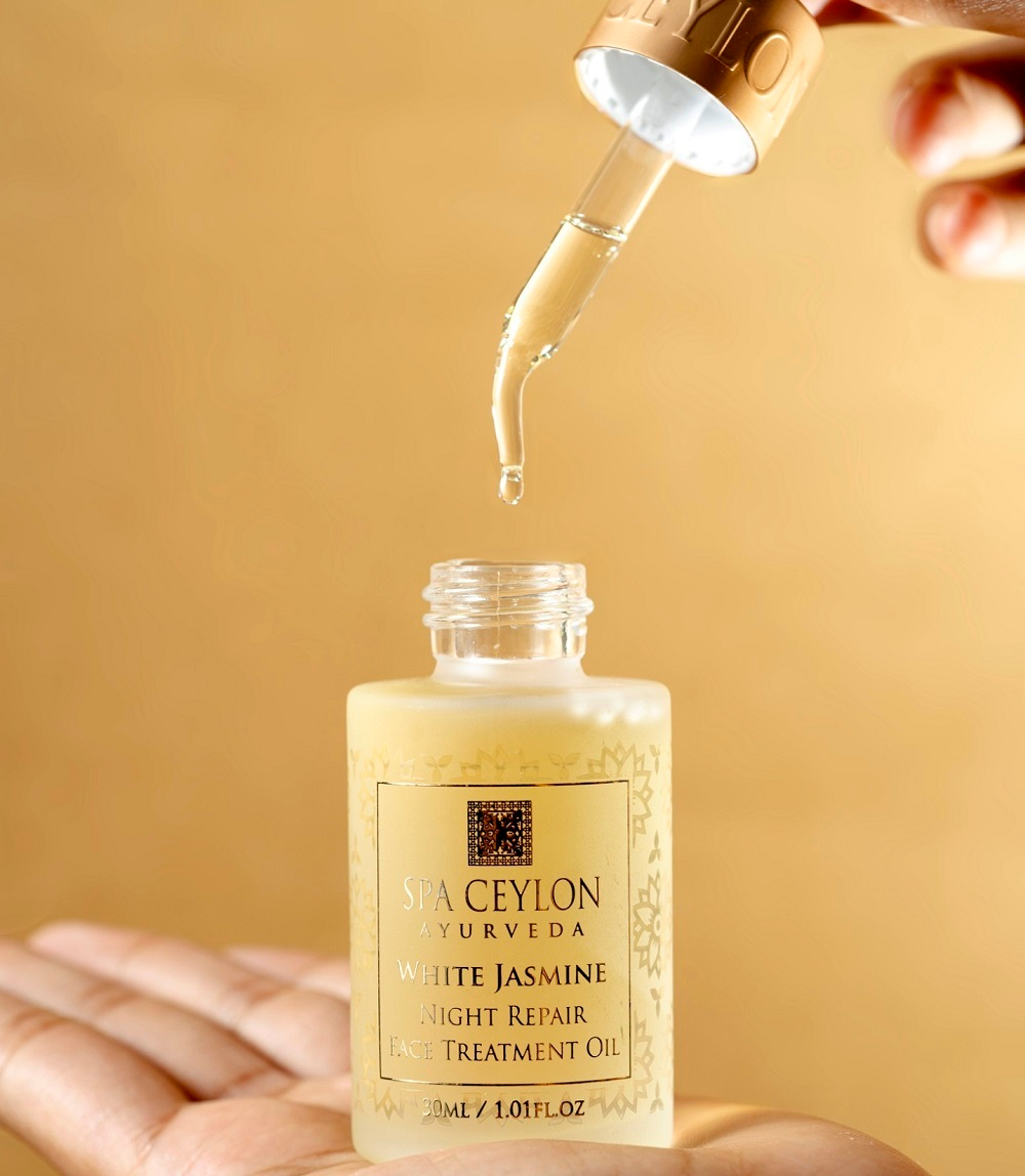 Олія догляд для сухої шкіри обличчя Білий жасмин 30 мл, SPA Ceylon