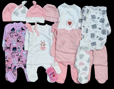 Гарний набір одягу для новонародженої дівчинки, якісний одяг для немовлят, зима, холодний демісезон (весна, осінь), зріст 56 см, бавовна