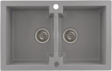 Кухонна мийка KERNAU KGS A 80 2B GREY METALLIC