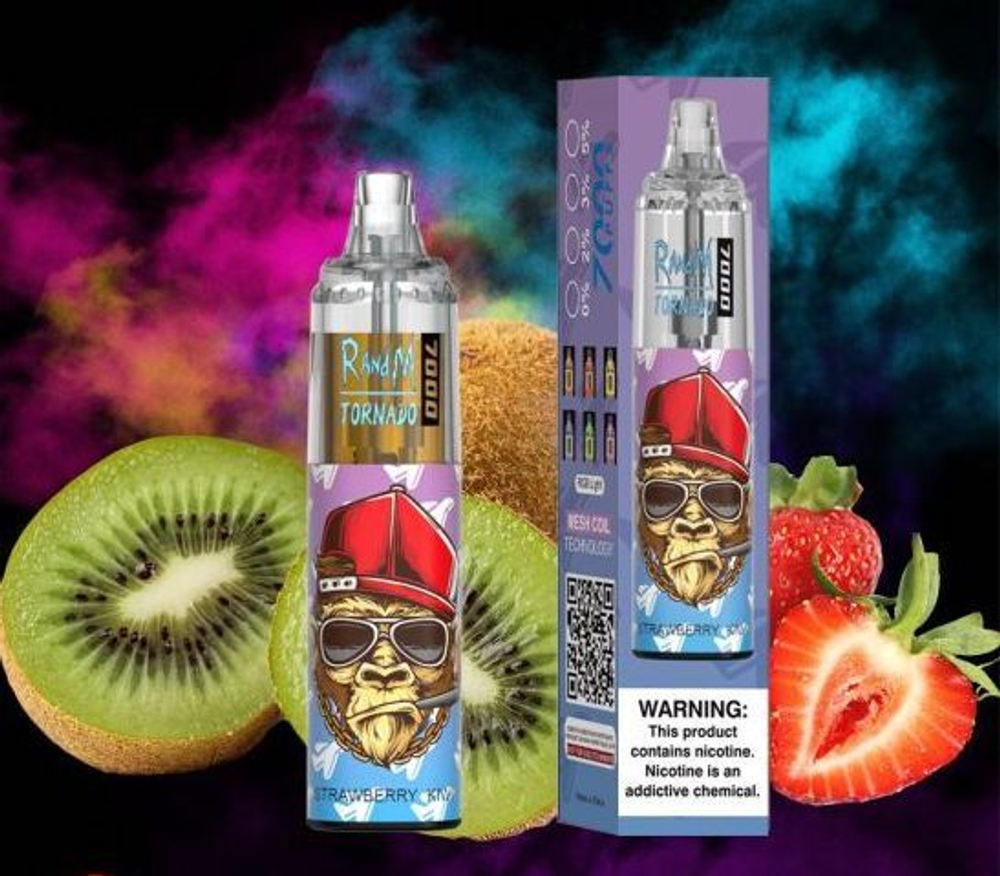 RandM Tornado 7000 Strawberry Kiwi 5% nic