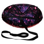 Надувные санки-ватрушки "Розовый лед" диаметр 100 см. (Оксфорд, ПВХ)