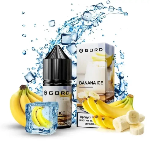 Сольова Рідина Gord Banana Ice (Горд Банан Лід) 30ml 50mg
