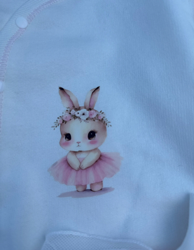 Комплект 3в1: боді з довгим рукавом, повзунки, шапочка "Зайченятко", футер ТМ "Happy ToT"