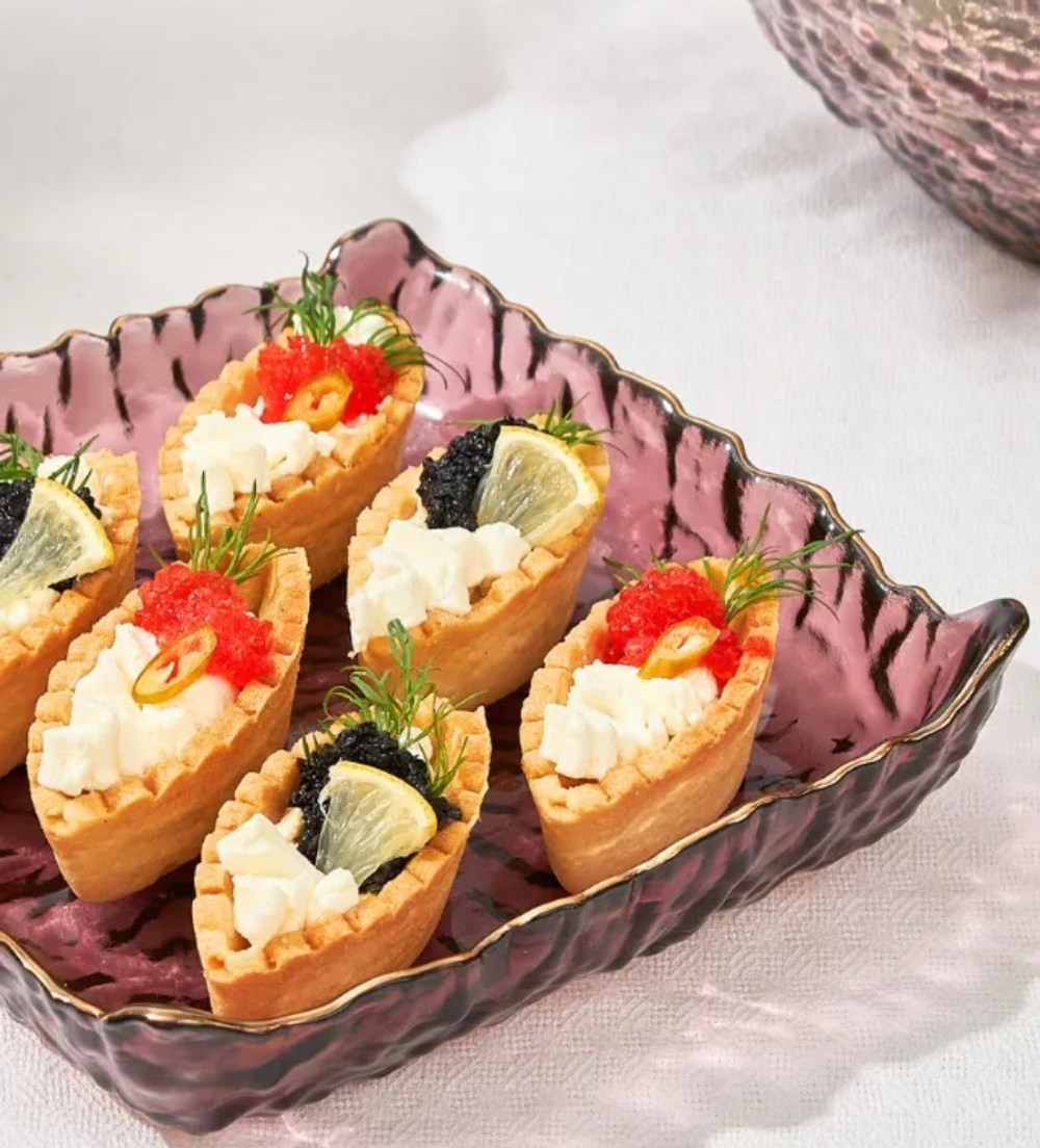 Тарелка из рифленого стекла 959-17