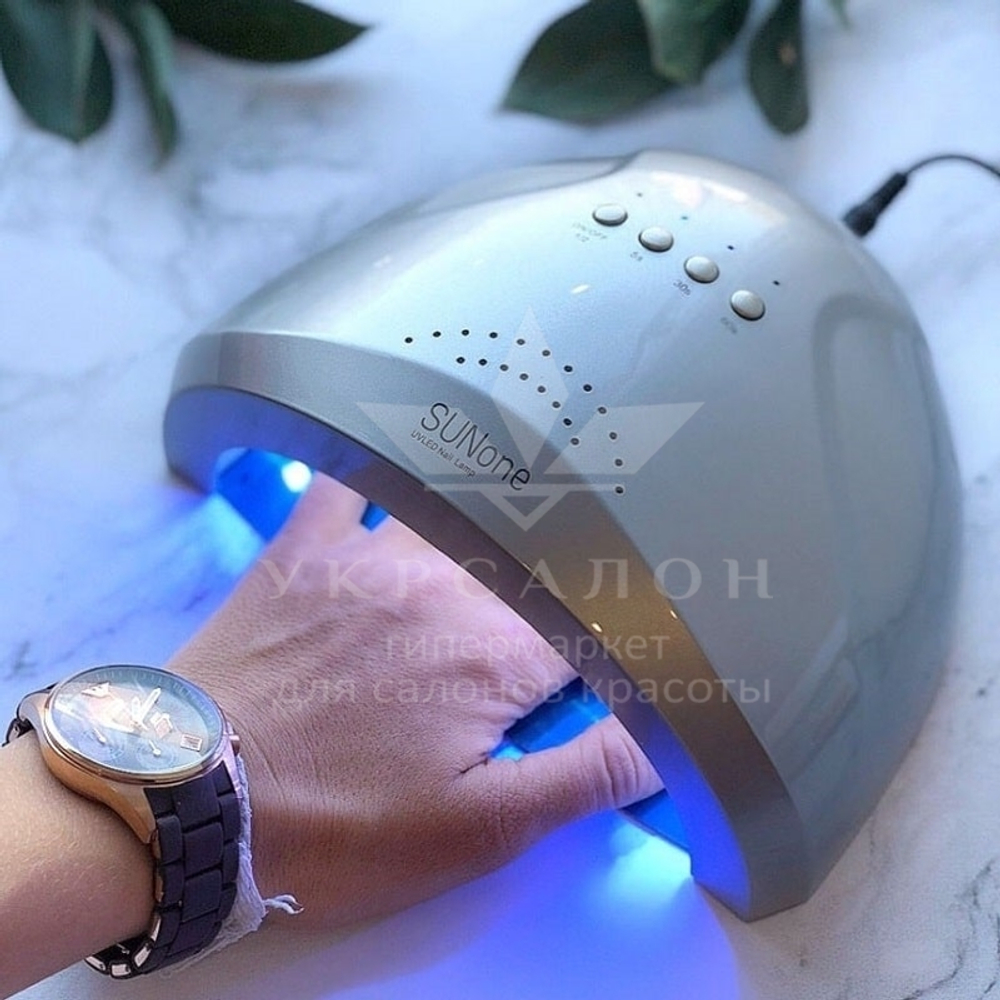 Лампа для манікюру led + uv sun one, 48w
